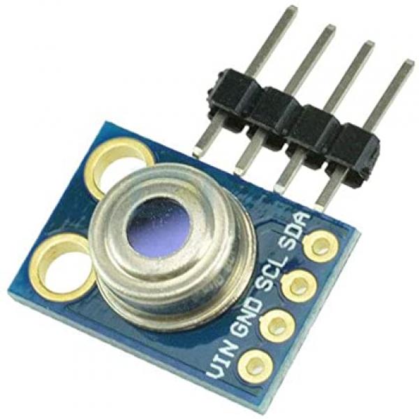 Indicateur LCD sans contact Capteur de température numérique infrarouge IR Capteur de point de thermomètre avec fonction de maintien des données Orange 