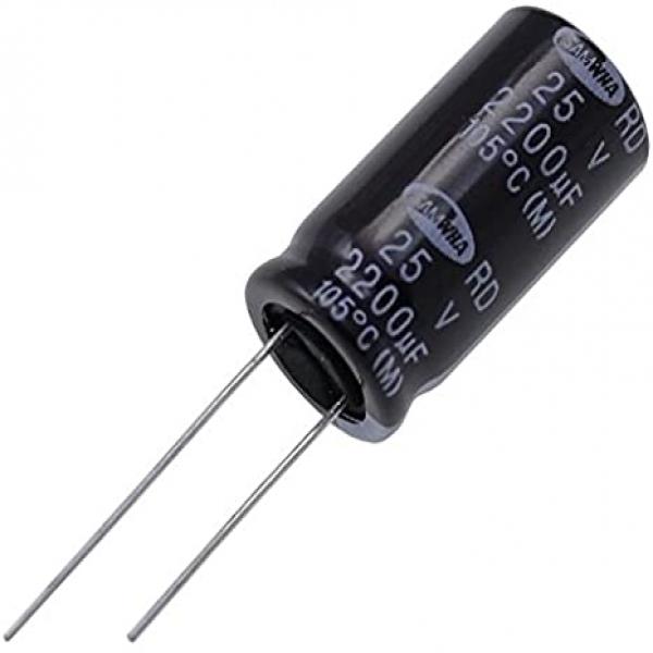 Condensateur électrolytique radial 220µF 25V 20% 105C 8x11x3.5mm