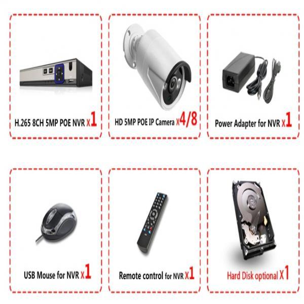 Kit de 8 (huit) cameras + NVR + accessoires