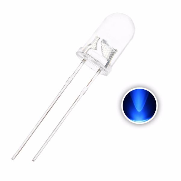 LED bleu tête ronde WATER CLEAR