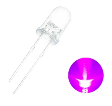 led violet transparente